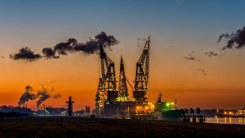 sunrise landtongue rozenburg by Arthur Bruinen