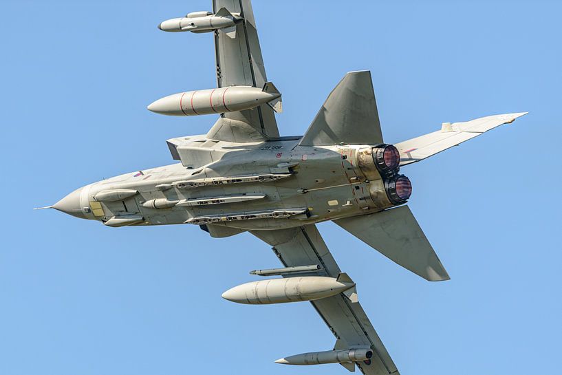 Royal Air Force Panavia Tornado uses afterburner. by Jaap van den Berg