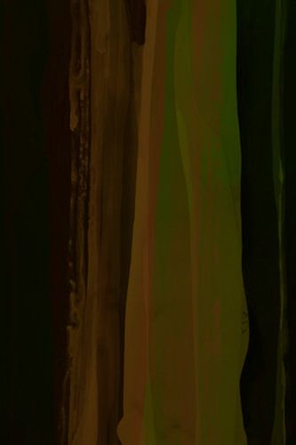 Moderne Abstraktion in warmen, dunklen Farben