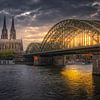 The Cathedral and the Hohenzollernbrücke: Cologne in Sunset by Bart Ros