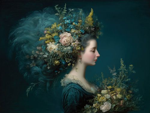 Bloemenkroon | Vrouw Met Bloemen