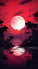 Karminrote Sonne von SilversCrafts