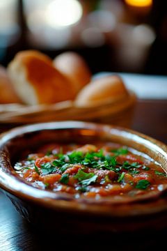 Savoury stew variation with bread basket by Poster Art Shop