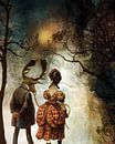 VINTAGE COUPLE BY ABSTRACT AUTUMN II van Pia Schneider thumbnail