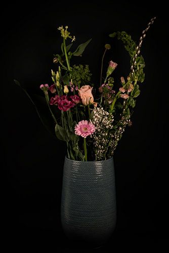 Stilleven vaas met bloemen