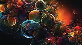Abstract Digital Bubbles by Harry Stok