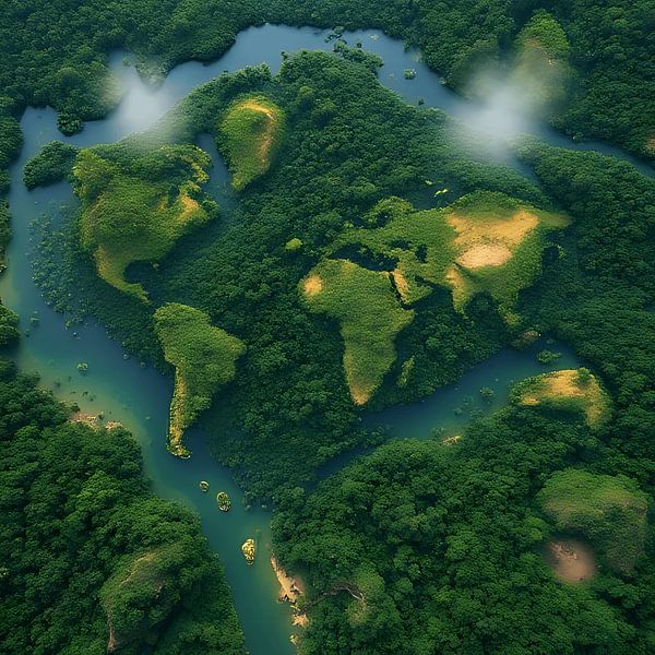 Les continents de la forêt tropicale par Stilbeeld Studio