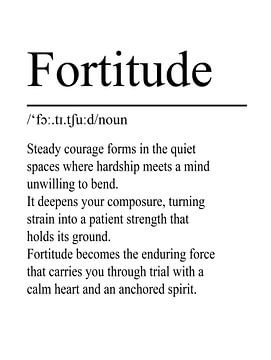 Fortitude Definitie - Wit van WordsThatInspire