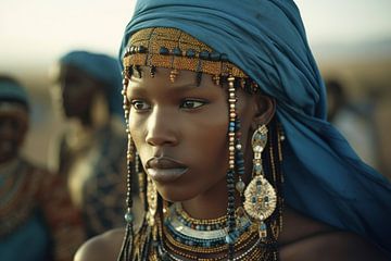 Portret: "Afrikaanse vrouw: van Carla Van Iersel