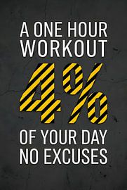 Workout Gym Motivation Poster by Faheem Beigh