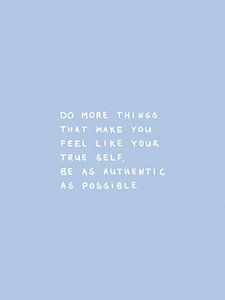 Do More Things Blue van Bohomadic Studio