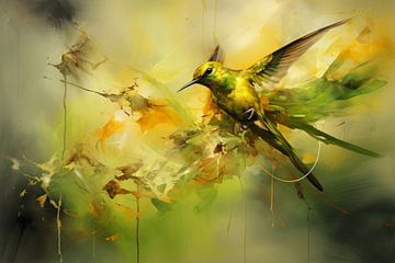 Hummingbird modern and abstract by Studio Allee
