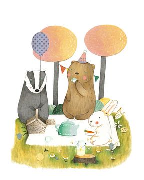 Picnic in the forest by Judith Loske
