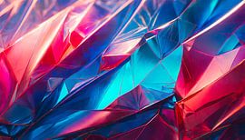 Paars roze en blauw met vormen