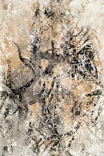 Japanese natural landscape in earthy, neutral colours by Mad Dog Art
