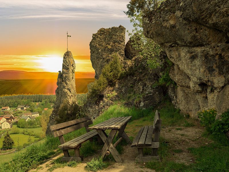 Sonnenuntergang in der Fränkischen Schweiz von Animaflora PicsStock