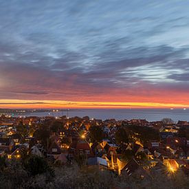 West Terschelling mit Brandaris am frühen Morgen von Russcher Tekst & Beeld