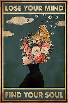 Vintage Music Verliere deinen Verstand Finde deine Seele
