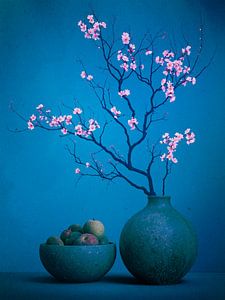 Einfaches und minimalistisches Stillleben im japanischen Stil