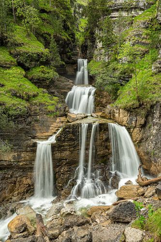 Lower cow escape waterfall in Farchant