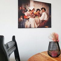 Klantfoto: In een Romeinse Osteria, Carl Bloch..., als ArtFrame