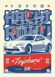 Toyota GT86 restylée sur Kaminarirace