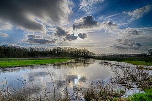 Wolken über der Drentsche Aa