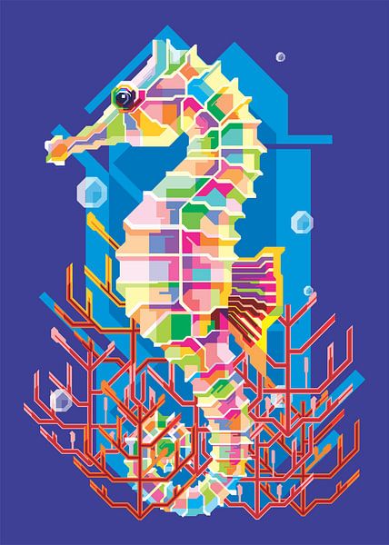 SEA HORSE WPAP by Taufan Heriyansyah