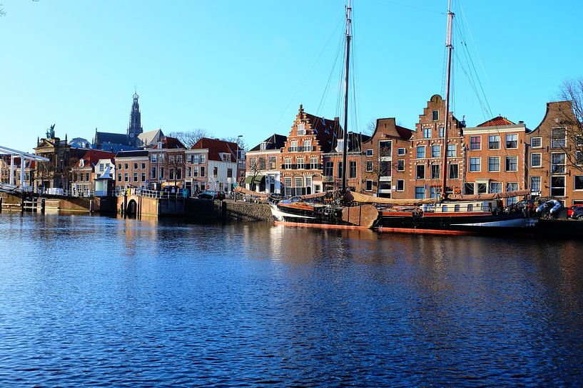 Haarlem, uitzicht op het centrum van Haarlem par Marian Klerx