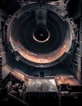 chimney in a steelplant Urbex by Olivier Photography