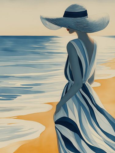 Uitwaaien op het strand