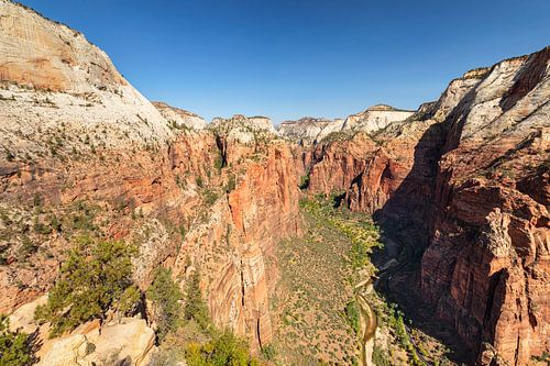 View from Angels Landing to Zion Canyon