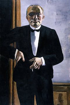Zelfportret in smoking, Max Beckmann