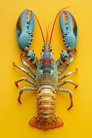 Lobster Luxe - Copper Green with YELLOW CANCER