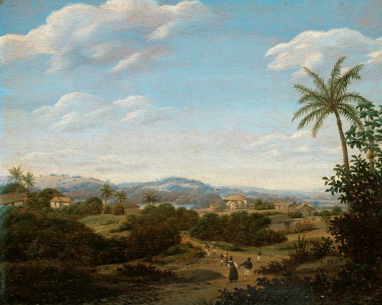 Brasilianische Landschaft, Frans Jansz Post von Meisterhafte Meister