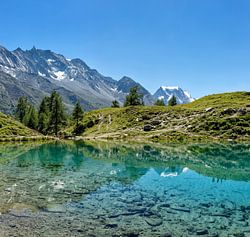 Lac Bleu, La Gouille, Val d'Hérens, Wallis, Wallis, Schweiz