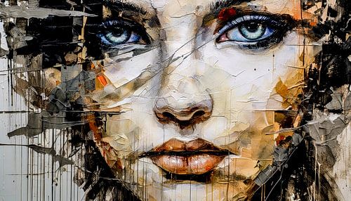 Een doordringende blik van kwetsbaarheid