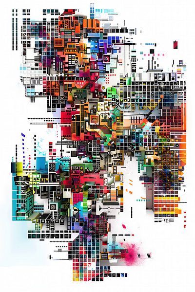 Metropolis Mosaïek van Preet Lambon
