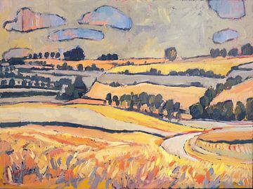 Wheat and barley fields near Eys by Nop Briex