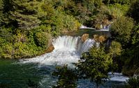 Krka watervallen, Kroatië van Adelheid Smitt thumbnail