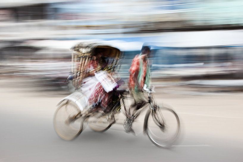 Promenade en pousse-pousse dans les rues de Puri (Inde) par Photolovers reisfotografie