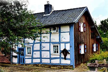 Half-timbered house in Eicherscheid by DeVerviers