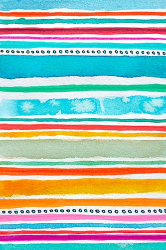 Colours of Happiness | Modern Abstract Expressionism by WatercolorWall