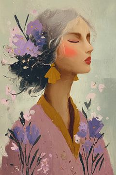 Meisje in de Kimono no.6 van Studio BB