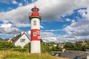 Der rote Leuchtturm von Doëlan, Clohars-Carnoët, Bretagne