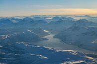 Vue aérienne sur le paysage d'hiver  dans le nord de la Norvège par Sjoerd van der Wal Photographie Aperçu
