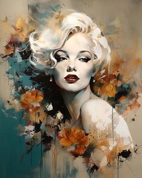 Modernes Porträt von Marilyn Monroe von Studio Allee