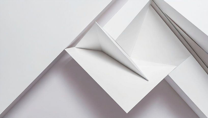 Wit met vormen en kunst van Mustafa Kurnaz