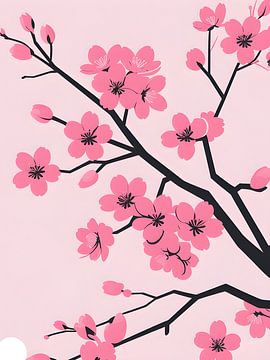 Cherry Blossom Branch by Giandra Safaraz