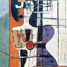 Mutual - Abstract Art by Petra Dreiling-Schewe